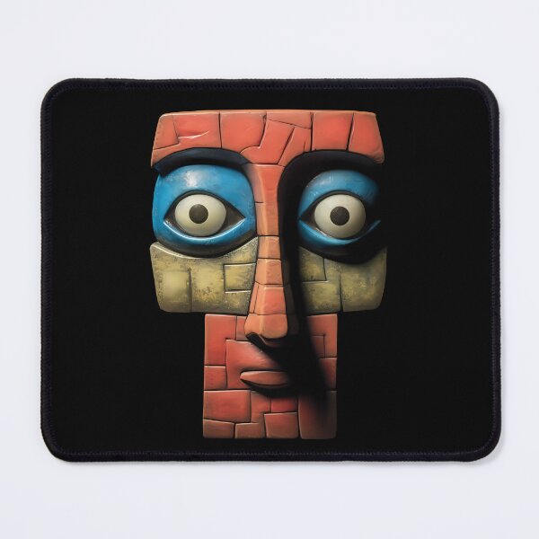 Item preview, Surreal Puzzle Cubic Human Head - Modern Abstract Art designed and sold by MadeByRobots.