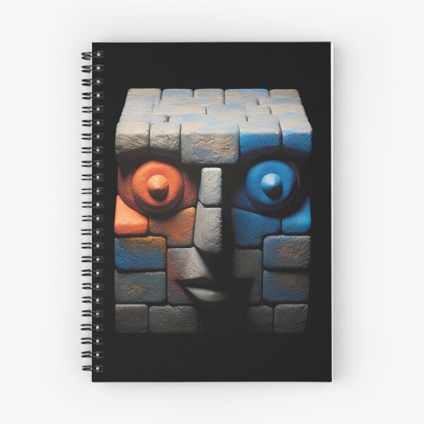 Item preview, Surreal Puzzle Cubic Placid Human Head - Cube Modern Abstract Art designed and sold by MadeByRobots.