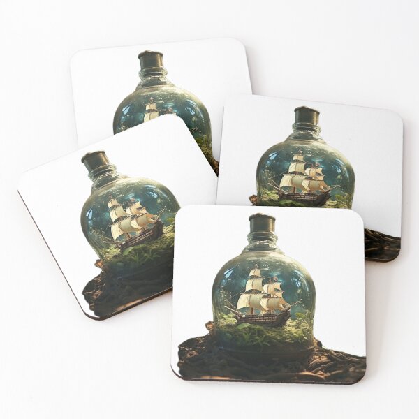 Item preview, Mysterious drifting bottle designed and sold by Stickermagician.