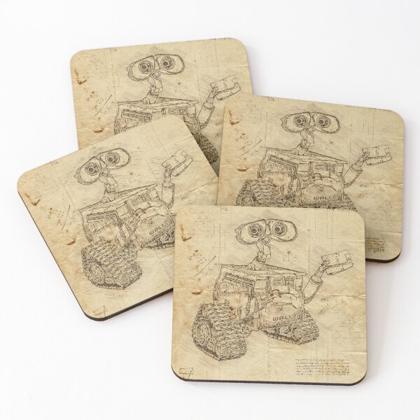 Item preview, Wall-e illustration in Leonardo Da Vinci style designed and sold by Jerhus.