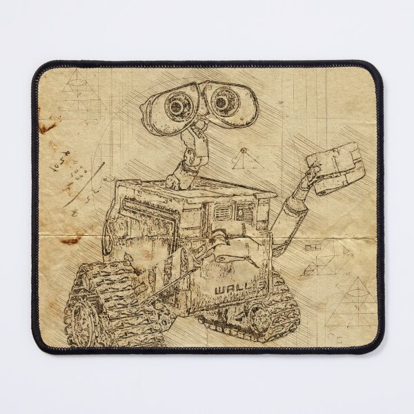Item preview, Wall-e illustration in Leonardo Da Vinci style designed and sold by Jerhus.