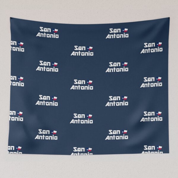Item preview, San Antonio, Texas with Texas Flag designed and sold by lobodelnoir.