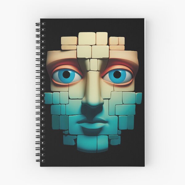Item preview, Surreal Puzzle Cubic  Human Head - Cube Modern Abstract Art Expression designed and sold by MadeByRobots.
