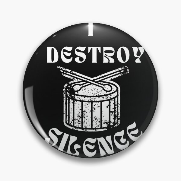 Item preview, Funny Music Drums I Destroy Silence - For Drummer designed and sold by Clouth Clothing  ⭐⭐⭐⭐⭐.