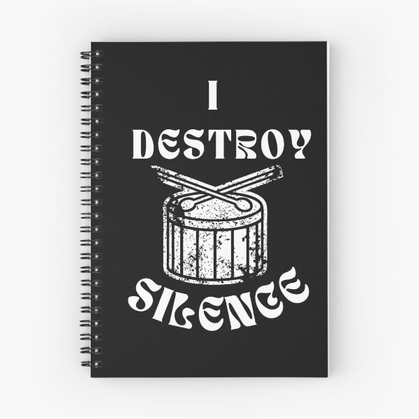 Item preview, Funny Music Drums I Destroy Silence - For Drummer designed and sold by Clouth Clothing  ⭐⭐⭐⭐⭐.