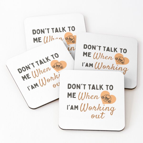 Item preview,   Don't talk to me i'm working out | gym gifts | musculation  designed and sold by store7azzouzi.