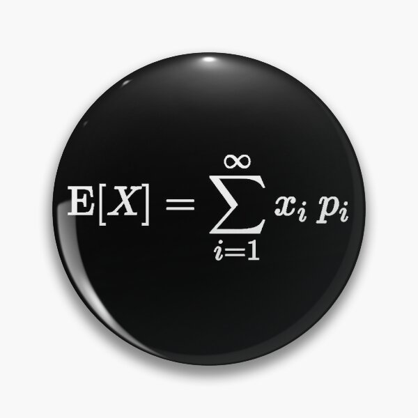 Item preview, expectation value of random variable, math, probability and statistics designed and sold by NoetherSym.