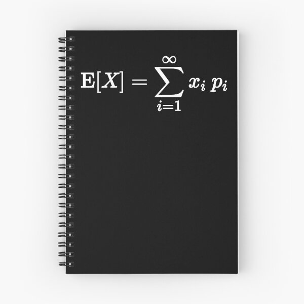 Item preview, expectation value of random variable, math, probability and statistics designed and sold by NoetherSym.