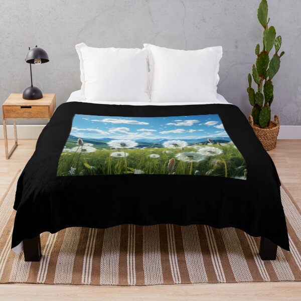 Item preview, digital art flower sky fresh beautiful dandelion free designed and sold by UILOVE.