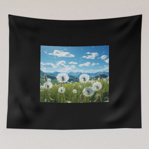 Item preview, digital art flower sky fresh beautiful dandelion free designed and sold by UILOVE.