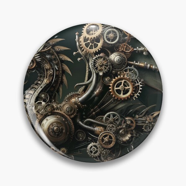Item preview, "Mechanical Majesty: The Steampunk Dragon" designed and sold by APARTAI EU.