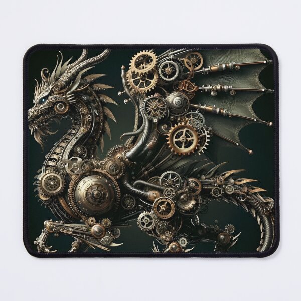 Item preview, "Mechanical Majesty: The Steampunk Dragon" designed and sold by APARTAI EU.