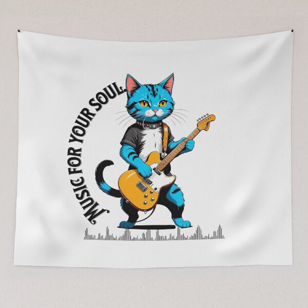 Item preview, Exploring Musical Magic: Stories Behind the Cat Who Plays the Guitar designed and sold by Artedig.