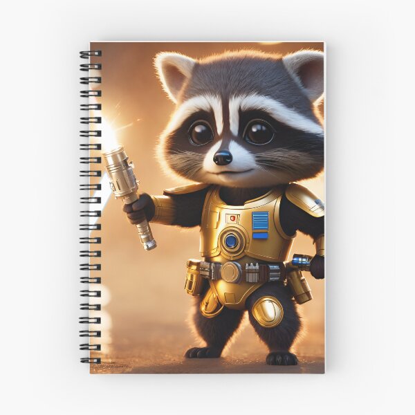 Item preview, Robot raccoon is training to fight. designed and sold by BotunPeony.