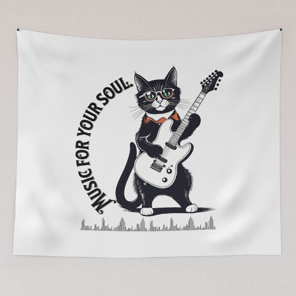 Item preview, Strings and Claws: The Incredible Story of a Guitar Master Cat designed and sold by Artedig.