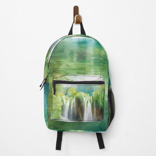 Item preview, Watercolor Harmony at Plitvice Lakes designed and sold by colorvisionart.