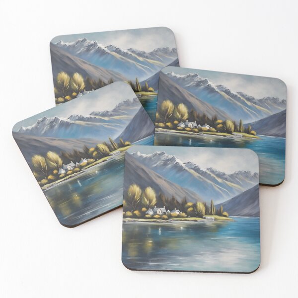 Item preview, Oil-Painted Tranquility in Queenstown designed and sold by colorvisionart.