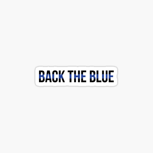 Back The Blue Sticker