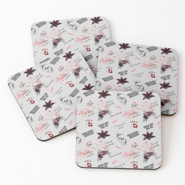 Item preview, Dark romance tropes pattern designed and sold by CoverToCover.