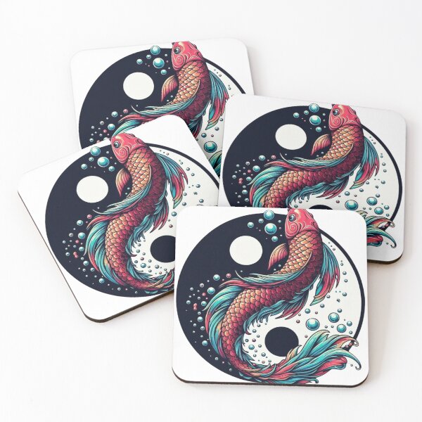 Item preview, Yin Yang Koi designed and sold by HeadTurningArt.