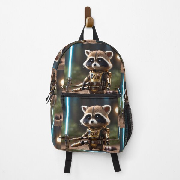 Item preview, Robot raccoon is training to fight. designed and sold by BotunPeony.