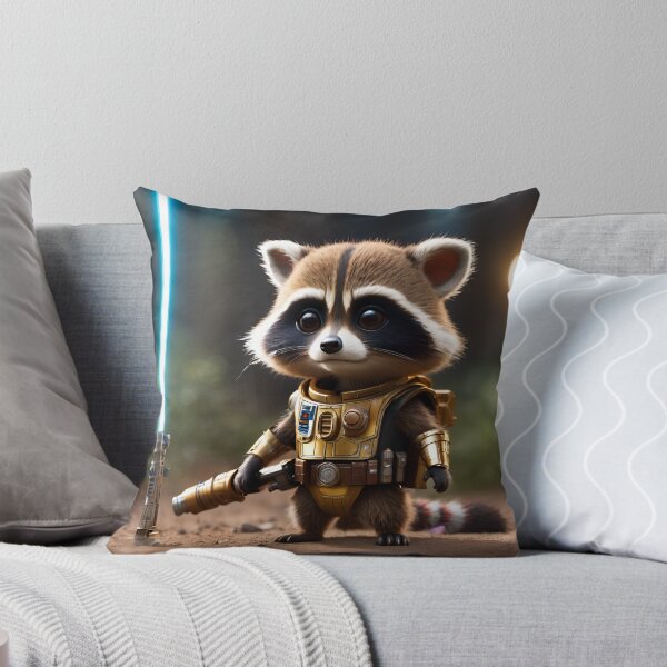 Item preview, Robot raccoon is training to fight. designed and sold by BotunPeony.