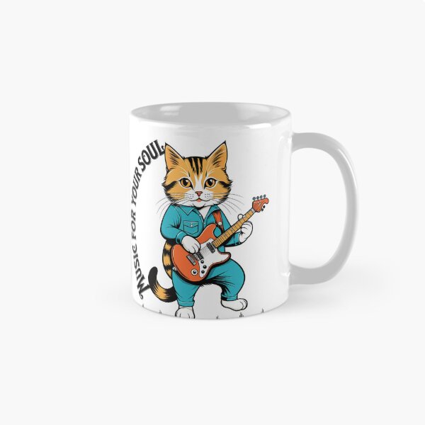 Item preview, Feline Symphony: Meet the cat who conquers hearts with his guitar designed and sold by Artedig.