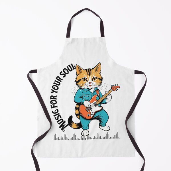 Item preview, Feline Symphony: Meet the cat who conquers hearts with his guitar designed and sold by Artedig.