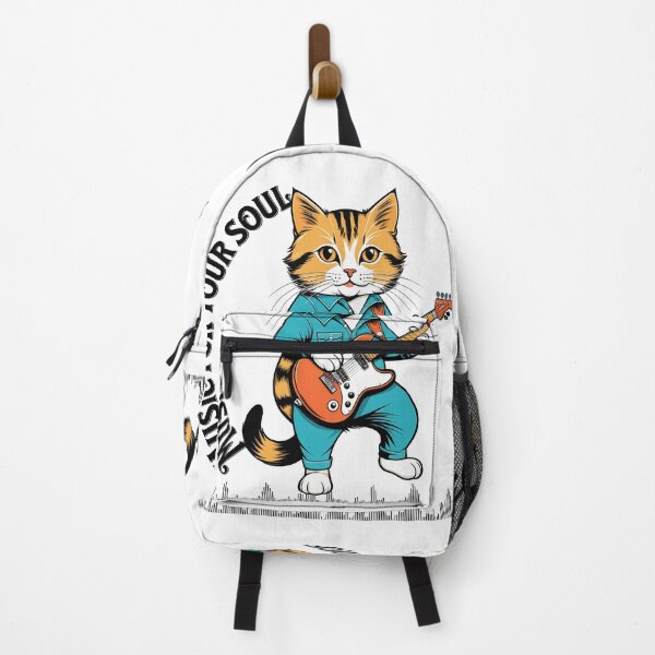 Item preview, Feline Symphony: Meet the cat who conquers hearts with his guitar designed and sold by Artedig.