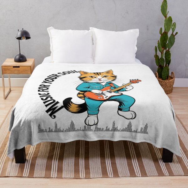 Item preview, Feline Symphony: Meet the cat who conquers hearts with his guitar designed and sold by Artedig.