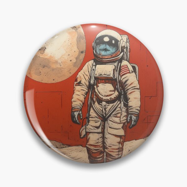 Aperçu de l'œuvre Astronaute Moonwalker : propagande spatiale vintage créée et vendue par mittie101.