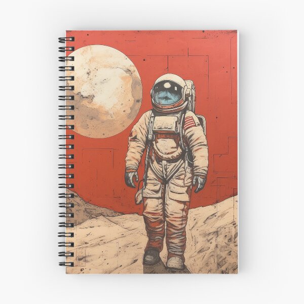 Aperçu de l'œuvre Astronaute Moonwalker : propagande spatiale vintage créée et vendue par mittie101.