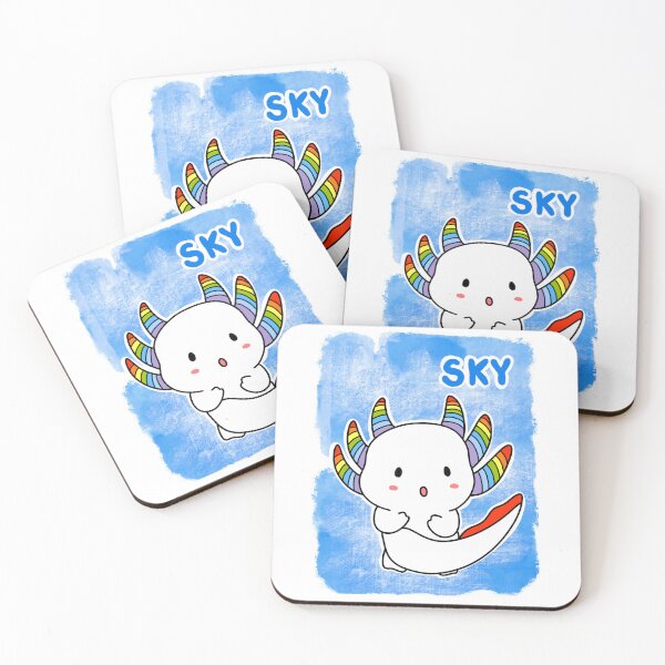 Item preview, Haato the Gang of Salamander:Sky- Adorable rainbow Axolotl  designed and sold by lazycat14.