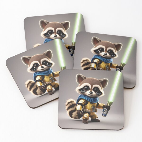 Item preview, Robot raccoon is training to fight. designed and sold by BotunPeony.