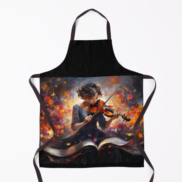 Item preview, girl music song play violin guitar cello art designed and sold by UILOVE.