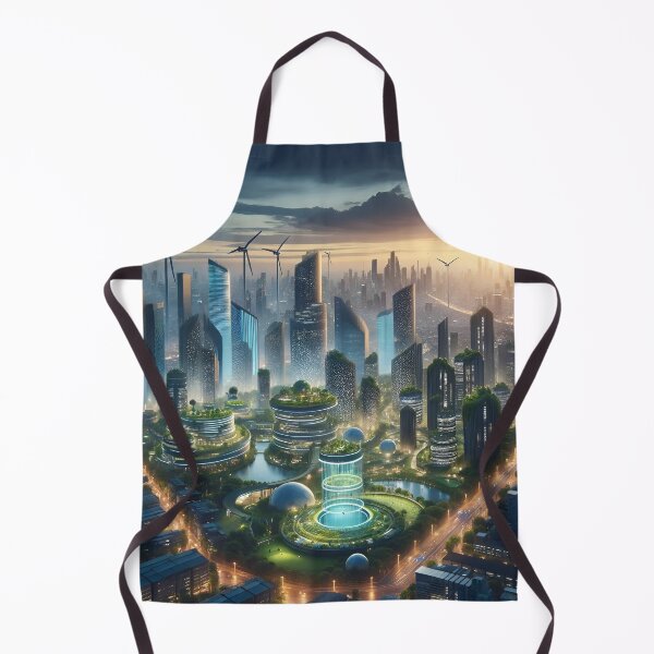 Item preview, "Dusk in the Sustainable City" designed and sold by APARTAI EU.