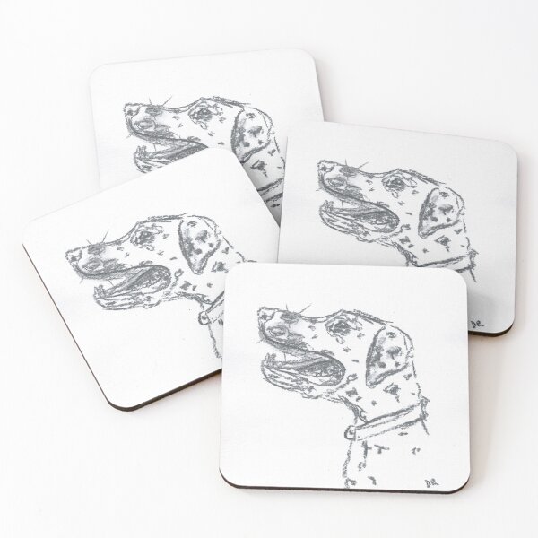 Item preview, Dalmatian Dog Art in Charcoal designed and sold by DebTheZeb.