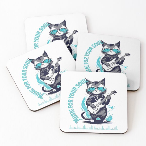 Item preview, Cat artists: Discover the sweet serenade of the prodigy cat with guitar designed and sold by Artedig.