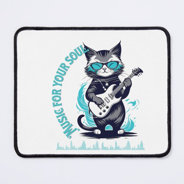 Item preview, Cat artists: Discover the sweet serenade of the prodigy cat with guitar designed and sold by Artedig.