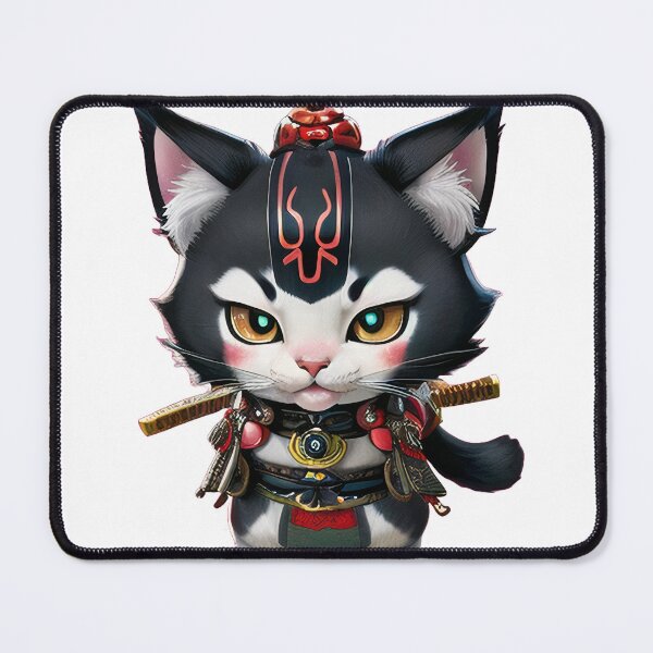 Item preview, The Feline Samurai Kitty designed and sold by PhoenixDigitArt.