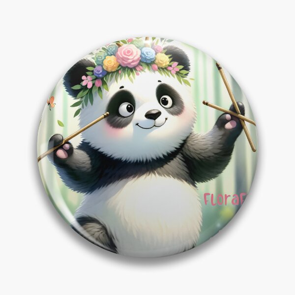 Item preview, Enchanted Forest Panda Maestro designed and sold by inkArtistryfine.