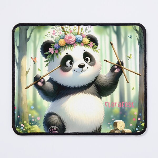 Item preview, Enchanted Forest Panda Maestro designed and sold by inkArtistryfine.
