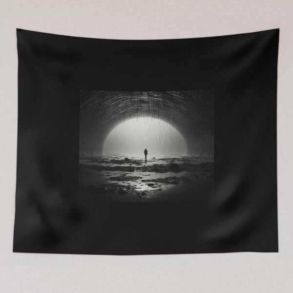 Item preview, dark cave digital art fancy wall road walk designed and sold by UILOVE.