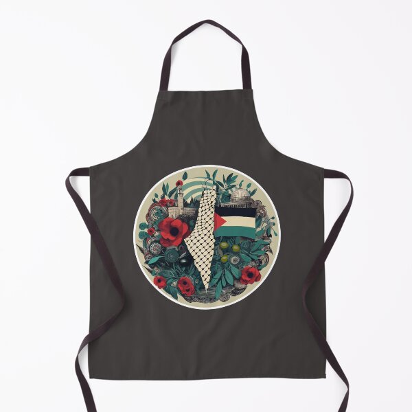 Item preview, Palestine Map Flag Poppy Olive Palestinian Motifs designed and sold by Slice Of Seed.