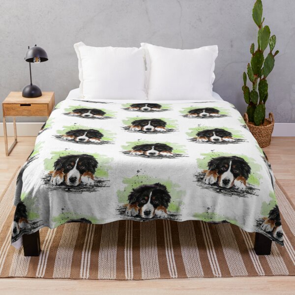 Item preview, Bernese Mountain Dog with background designed and sold by CorneliaPilz.