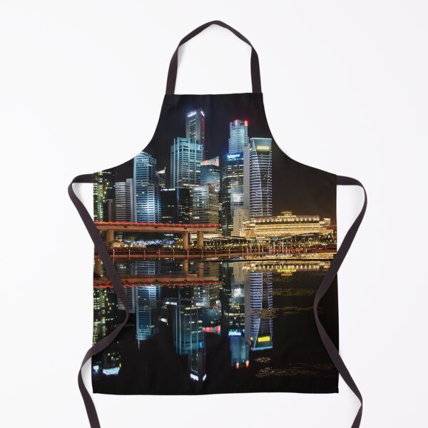 Item preview, Fullerton Hotel and Finance Centre Skyline, Singapore designed and sold by Kasia Design.