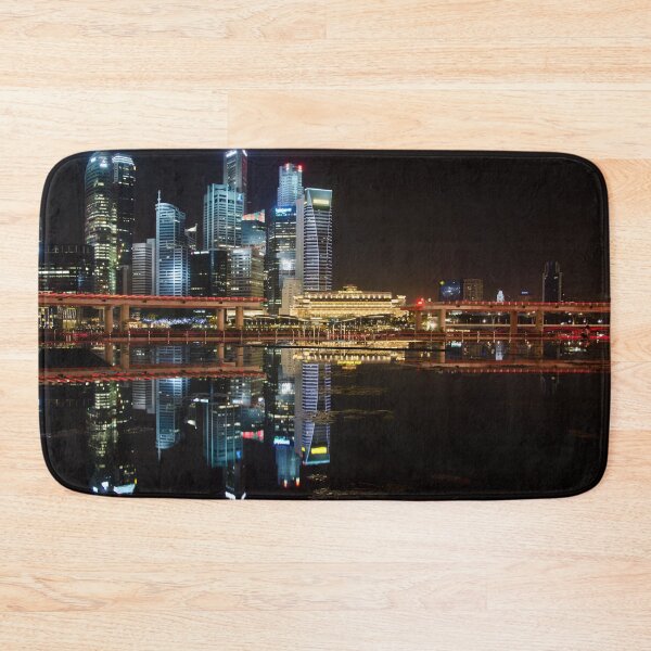 Item preview, Fullerton Hotel and Finance Centre Skyline, Singapore designed and sold by Kasia Design.