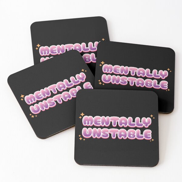 Item preview, Mentally Unstable Pastel Themed Typography designed and sold by thecatcouch.
