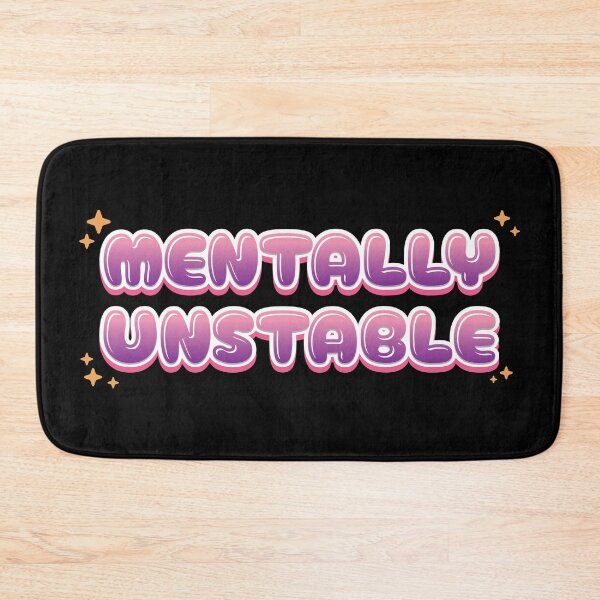 Item preview, Mentally Unstable Pastel Themed Typography designed and sold by thecatcouch.