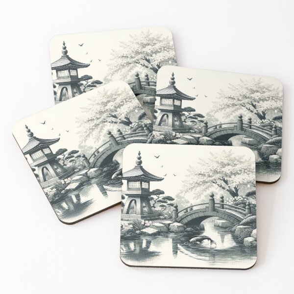 Item preview, "Tranquility in Bloom: Japanese Garden" designed and sold by APARTAI EU.